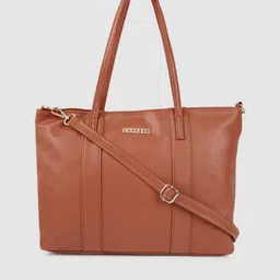 Caprese Brown Solid Shoulder Bag-image-70