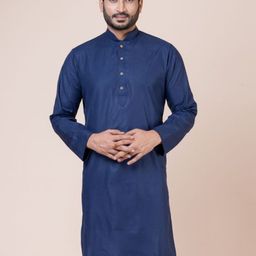 Nawaz's Kurta Men Solid Long Sleeves Kurtas-33