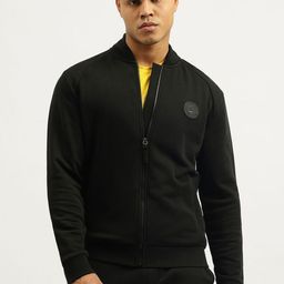 United Colors of Benetton Men Regular Fit Solid Baseball Collar Bomber Jacket-picture-15