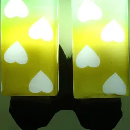 Somil Premium Designer Glass Wall / Night Lamp Elegant & Stylish Dcor Accent for Modern Interiors, color- Green, White, Brown, Size, 28.5 X 23.5 X 33.5 CM-image-69