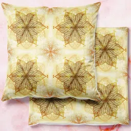 ArtzFolio Multicoloured Set of 2 Square Cushion Covers-14