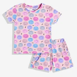 Eteenz Girls Conversational Print T-shirt with Shorts-image-82