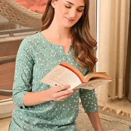 Mintmarie Women Printed Night suit-image-50