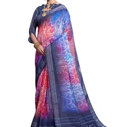 KALINI Abstract Printed Zari Saree-picture-9