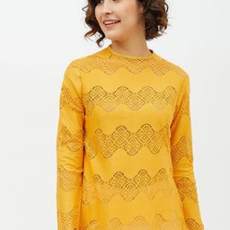StyleStone Yellow Lace Regular Top-picture-49