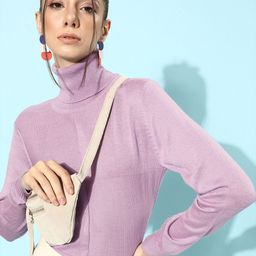 STREET 9 Women Lavender Acrylic Pullover-picture-49