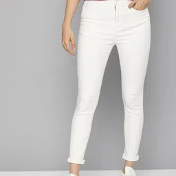 Mast & Harbour Women White Skinny Fit High-Rise Stretchable Jeans-picture-27