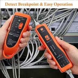 Amici Tools Wire Tracker or Cable Break Point Tester ABS Plastic Orange for RJ45 & RJ11 Up to 3 Km Range 0704ATJUOU8 image 3