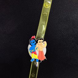 MORKANTH JEWELLERY Boys Yellow & Blue Animated Krishna & Bheem Cartton Belt Light Rakhi-image-84