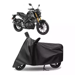 Auto Pearl Polyester Two Wheeler Cover for Yamaha MT 15 (Grey)-image-31