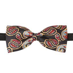 Tossido Black Printed Bow Tie-image-7