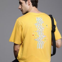 HRX by Hrithik Roshan Men Graphic Printed Bio Finish Oversized T-shirt-image-84