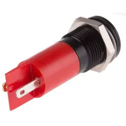 RS PRO Red Panel Mount Indicator 110V AC, Mounting Hole Size 14.5 mm, Termination Type Solder Tab, IP Rating IP40, Model No 211336 image 3