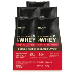 Optimum Nutrition Gold Standard 100% Whey Protein Sachets - Double Rich Chocolate - Pack Of 5-picture-16