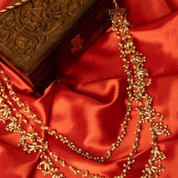 PANASH Gold-Plated Artificial Stones Beaded Statement Necklace-6