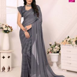 Moda Rapido Pack Of 2 Striped Satin Saree-image-80