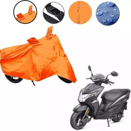 Auto Pearl Waterproof Two Wheeler Cover For Honda Dio (Orange)-30