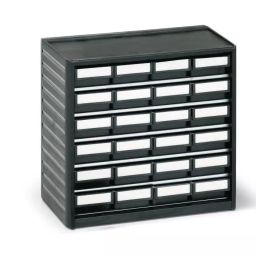 Treston 24 Drawer Storage Unit PP 290 x310 x180 mm Black, 291-4ESD-image-96
