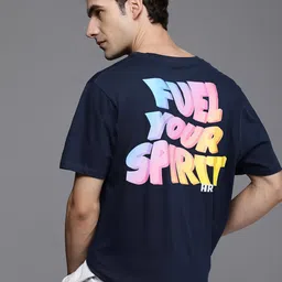 HRX by Hrithik Roshan Men Typography Printed Bio Finish Oversized T-shirt-picture-36