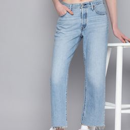 Levis Women 501 Straight Fit Heavy Fade Jeans-image-34