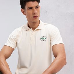 HRX by Hrithik Roshan Solid Polo Collar Lifestyle T-shirt-image-27