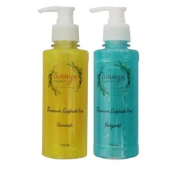 Inaaya Organics Set of Yellow Meadow Organic Face Wash & Pearl Gold Body Wash-picture-46