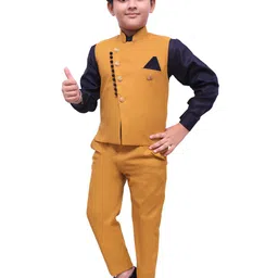 VALUE CREATION Boys Waistcoat Shirt & Trousers 3-Piece Suit-image-17
