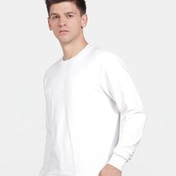 Mast & Harbour Men Solid Cotton Fleece Anti Odour Sweatshirt-picture-16