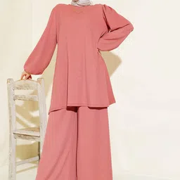 BIGDART Crew Neck Tunic With Palazzo-picture-2