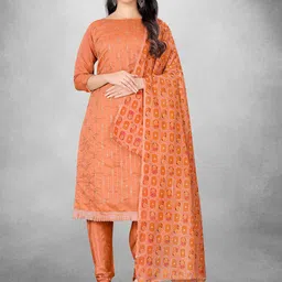 HERE&NOW Embroidered Sequinned Unstitched Dress Material-image-27