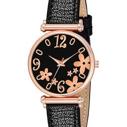 CSAMON Women Printed Dial Analogue Watch C34RG R3 BLK Leather-image-55