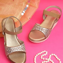 AIWIE Women Open Toe Wedge Sandals with Western - Embellished-picture-18