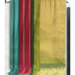 Athom Living 100% Cotton Bath Towel Waffle Border Pack Of 5 - Multicolour-image-62