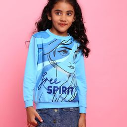 Bonkids Disney Frozen Princess Featuring Full Sleeves Elsa Printed Sweatshirt - Blue-image-87