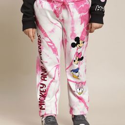 Kidsville Disney  Featuring Mickey & Friends Printed  Jogger - Pink-image-84