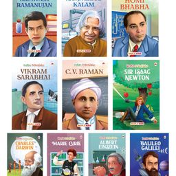 Story Books for Kids Set of 10 Books Illustrated World and Indian Scientists - English-image-76