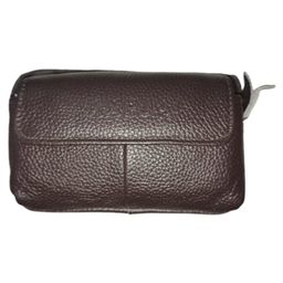 MOMISY Horizontal Mobile Cell Phone Holster Holder Pouch Case Belt Clip Case Leather Case Cover - Brown-image-62