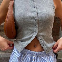 Outzidr Shirt Style Crop Top-image-11