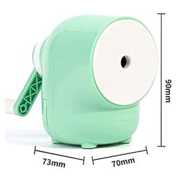 Deli 71169 Pencil Sharpener Rotary Pencil Sharpener Machine - Green image 3