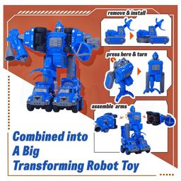 Kidology 5 in 1 Metal Outer Space Robot Action Toy image 3