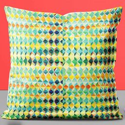 ArtzFolio Multicoloured Set of 2 Square Cushion Covers image 3