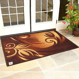 Kuber Industries Brown Water Absorbent Doormat-10