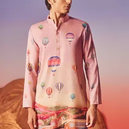 Eleven Brothers Men Paisley Embroidered Anarkali Kurta-image-55