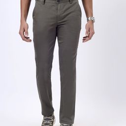 JADE BLUE Men Printed Slim Fit Trousers-image-24