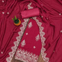 SHADOW & SAINING Embroidered Unstitched Dress Material-picture-33