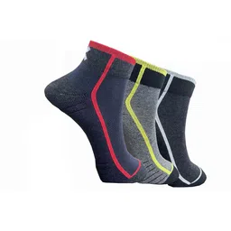 HRX by Hrithik Roshan Pack Of 3 Striped Ankle-Length Sports Socks-image-73