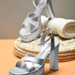 JM Looks Party Block Sandals-image-16