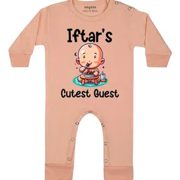 Arvesa Iftar Cutest Guest Printed Bodysuit-image-35