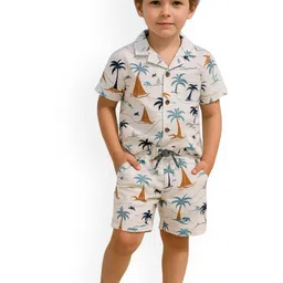 FASHION GRAB Boys Printed Shirt With Shorts-image-92
