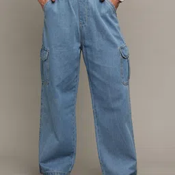 The Roadster Lifestyle Co Pure Cotton Cargo Jeans-picture-13